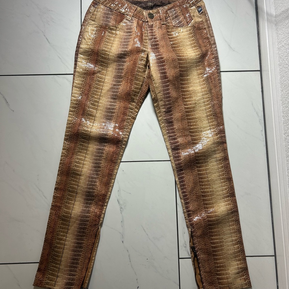 Jean Paul Gaultier JPG JEANS Crocodile Print Pants